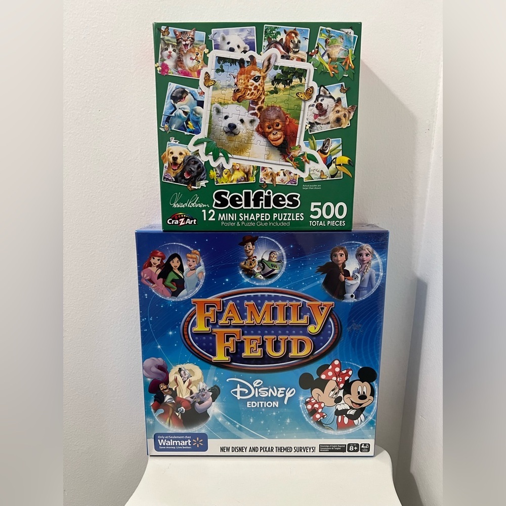 Set Disney Family Feud and Selfies Puzzle Set - Blue and Green - Picture 4 of 7